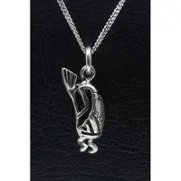 MOOYE ® - Collectie Zilveren Indiaan Kokopelli detail ketting hanger