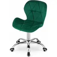 Leobert Chaise - - Avola - Fluweelgroen - 53,5 x 55 x 72,5-86,5 cm