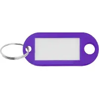 Combicraft sleutellabels paars 48x22mm actiemodel - 100 stuks