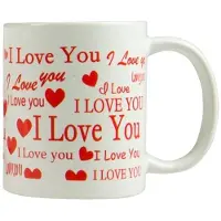 Arti Casa Mok I Love You 300 Ml Keramiek Wit/rood
