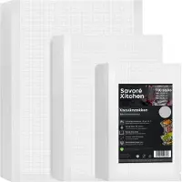 Savoré Kitchen Vacuumzakken Voedsel - Meerdere maten - 150 stuks - Vacumeerzakken - Vacuum en sous vide zakken - BPA vrij