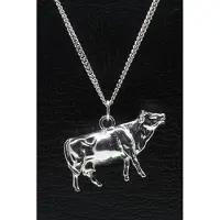 MOOYE ® - Collectie Zilveren Koe massief groot ketting hanger