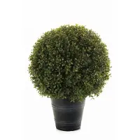 Emerald - Kunstplant Buxus bol in pot UV 53cm - Kunstplant voor binnen