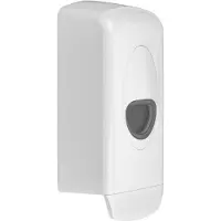 Mediclinics Zeepdispenser 1000 ml Navulbaar Kunststof Wit / Zwart