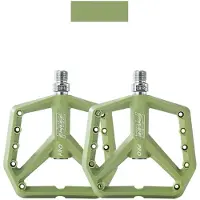 HBS Pd-500 Nylon Mtb Pedalen - Verbreed Antislip Design - Du Plus 1 Lager - Groen