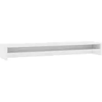 vidaXL Monitorstandaard 100x24x13 cm bewerkt hout wit