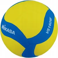 MIKASA Volleybal VS160W, geel-blauw - 4 stuks