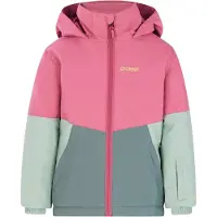 Protest ski-jas Linny TD roze/groen Skijack Meisjes Polyester Capuchon - maat 92