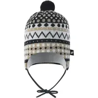 Reima Muts 'Moomin' donkerbeige / zwart / wit