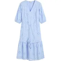 Bonprix Midi jurk met broderie anglaise maat 46