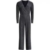 ONLY Onlrich ls glitter jumpsuit jrs zilverkleurig