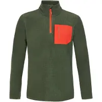Protest sweater fleece PRTCARE olijfgroen/oranje male | Maat: L