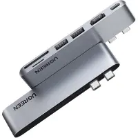UGREEN HUB - - CM380 2xUSB C - HDMI/2xUSB 3.0/SDTF/USB C PD - grijs