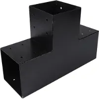 Starx Paalverbinder type T 12x12 cm zwart