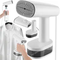 TecTake Kledingstomer - Stomer met 4 standen - Adapter voor op reis - Voor overhemden en blouses - Stoomapparaat voor katoen en wol - Ideaal voor onderweg