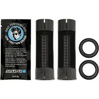 Sr Suntour 28 Mm Stofafdichting En Plastic Hoes Zilver