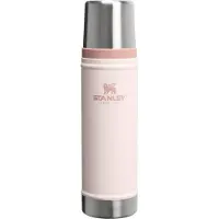 Stanley Classic Legendary Thermosfles 750 ml - Houdt 20 Uur Warm Of Koud - Lekvrij - Vaatwasserbestendig - BPA-Vrij - Voor Koffie, Thee en Meer - Roestvrijstalen Thermoskan - Rose Quartz
