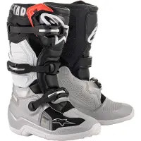 Alpinestars Tech 7S, laarzen jeugd ,Zwart/Zilver/Wit/Goud ,4 US