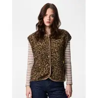 Pieces Bodywarmer 'PCKATTY' camel / donkerbeige / bruin