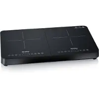 Severin DK 1027 Dubbele Inductiekookplaat – 2-pits – 3400W – Touchbediening – Timer - Zwart
