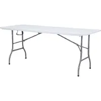Axi Elba Opklapbare Biertafel van Kunststof in Wit | Picknicktafel Opklapbaar voor Tuin / Buiten | 180 x 74 x 75 cm