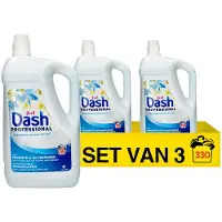 Dash Aanbieding: Professional 2-in-1 Vloeibaar Wasmiddel Lotus & WaterLelie (3 flessen - 330 wasbeurten)