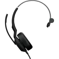 Jabra Evolve2 50 mono Bluetooth headset 4 microfoons, USB-C-aansluiting, MS Teams gecertificeerd, actieve ruisonderdrukking
