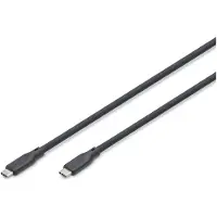 Digitus AK-300344-005-S USB 4.0 Kabel Typ C -C Silikon St/St 0,5m schwarz