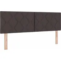 vidaXL LED Hoofdbord Lichtgrijs 160 cm Stof