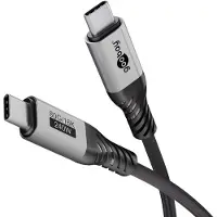 Goobay USB-C kabel | USB4 v2.0 80 Gbps | PD 240W | 16K 60Hz | nylon | 1 meter