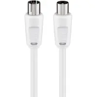 Goobay Antennekabel 80 dB van 10 m zwart, dubbel afgeschermd