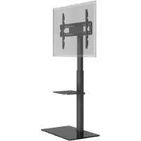 Goobay 58526 TV-vloerstandaard Basic (maat L) voor televisies en monitoren van 37 tot 70 inch (94-178 cm) tot 40 kg, kantelbaar