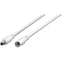 Goobay DC verlengkabel | 5,5 x 2,1mm | max. 100W | AWG20 | wit | 10 meter