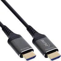 InLine HDMI AOC-kabel, Ultra High Speed HDMI-kabel, 8K, aluminium, 15m