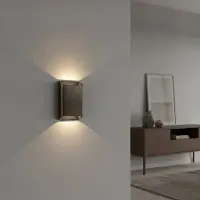 Artdelight Wandlamp Diaz L Donker brons