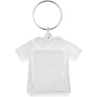 Combicraft Plexiglas sleutelhanger blanco T-shirt 55x52mm - 25 stuks
