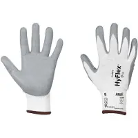 Ansell Handschoen | maat 7 wit/grijs | EN 388 PSA-categorie II | nylon m.nitrilschuim | 12 paar - 11-800-7