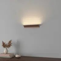 Artdelight Indirecte wandlamp Malibu Up - brons geborsteld