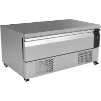 CombiSteel Koel-/vrieswerkbank - Laag Model - 116L - 1 Lade (3x 1/1 GN) - Geforceerd - Wielen - 1230x700x600mm