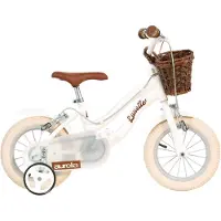 Aurelia Retro Meisjesfiets 12 Inch Wit met Zijwieltjes – Meisjesfiets 3-5 Jaar