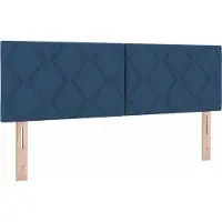 vidaXL LED Hoofdbord Blauw 160 cm Stof