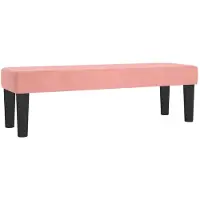 vidaXL Bankje 100x30x30 cm fluweel roze