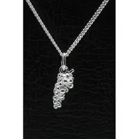 MOOYE ® - Collectie Zilveren Tros druiven ketting hanger