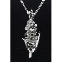 MOOYE ® - Collectie Zilveren Orchidee ketting hanger