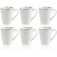 Cosy & Trendy Koffiemokken Murano Beige 340 ml - 6 Stuks