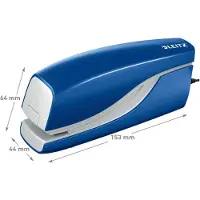 Leitz NeXXt Elektrische nietmachine 5532 Halve strip 10 Vellen Blauw E1 Kunststof, Metaal