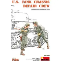 Other Modelbouwpakket Militaire voertuigen - 35481 WWII U.S. Tank Chassis Repair Crew - 2 Figuren met Gereedschap Plastic - 1:35 - Modelbouw