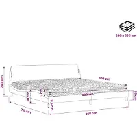 vidaXL Bed met matras "Dover" fluweel donkergroen 200x200 cm