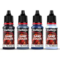 Wittmax Hobbyverf Acrylverf - 72389 Game Color - Ultramarine Kleurenset - Acryl Set 4x Verf set - 4x 18 ml