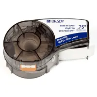 Brady M21-750-595-WT tape vinyl zwart op wit 19,1 mm x 6,40 m (origineel)